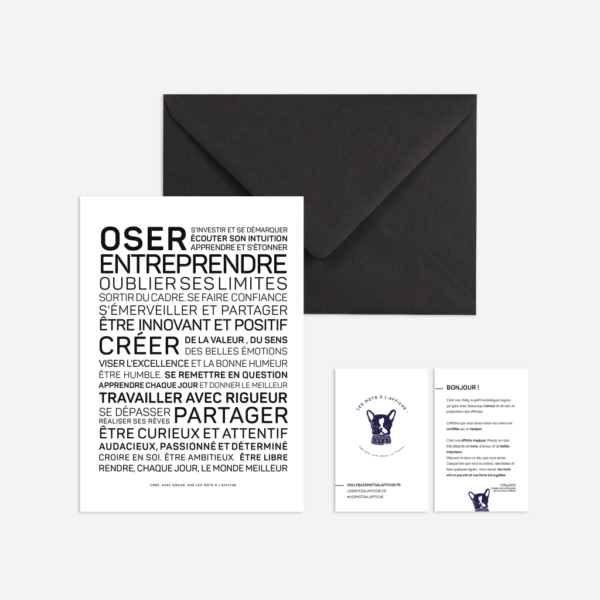 Mini affiche Oser entreprendre – Image 2